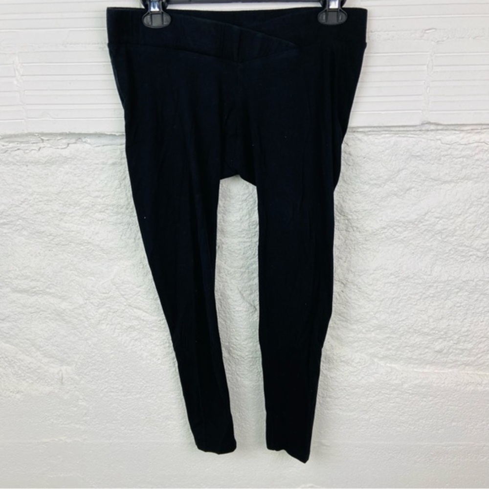 BUMPSTART maternity black stretch comfy leggings size medium